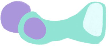 Freeform abstract shape freeform line minimal colorful decorative background element doodle art