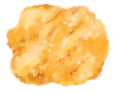 Egg omlette breakfast fried egg watercolor hand painting illustration art