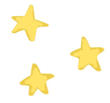 Yıldız karalaması serbest çizim çizimi gece parlayan gökyüzünün soyut bir elementi.