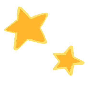 Yıldız karalaması serbest çizim çizimi gece parlayan gökyüzünün soyut bir elementi.