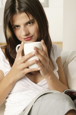 Young woman with coffee