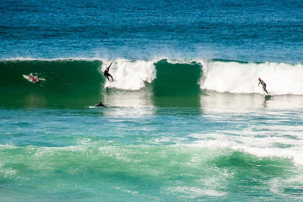 Sydney Australia 2021 Surfers Catching Waves Ocean Cronulla Nsw Australia — Stock Photo, Image