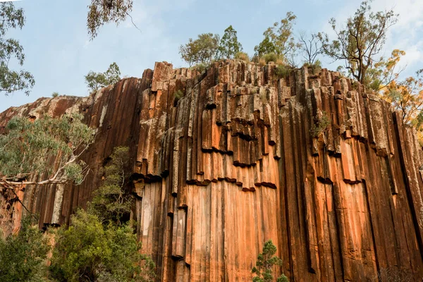 Formación Rocas Basalto Columnar Tuberías Órganos Sawn Rocks Parque Nacional —  Fotos de Stock