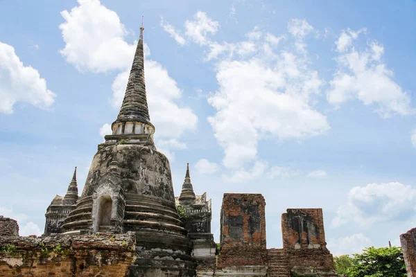 Stara Świątynia Ayuthaya Historical Park Tajlandii — Zdjęcie stockowe