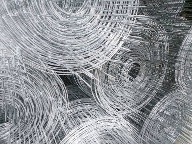 İnşaata hazırlanan çelik çubuk..