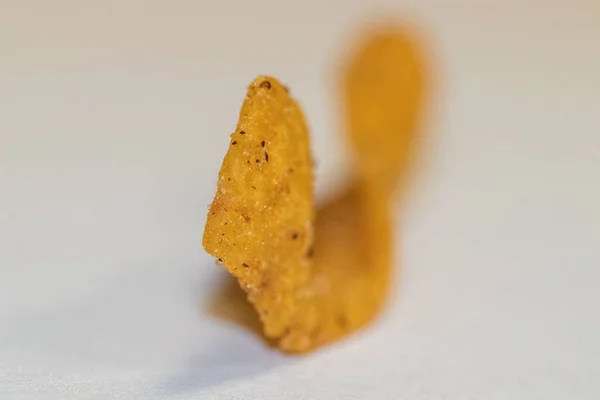 Nahaufnahme Des Lockigen Frito Mais Chips Hochwertiges Foto — Stockfoto
