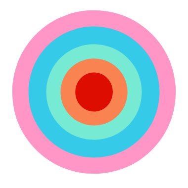 Gökkuşağı çemberli illüstrasyon. Lgbt bayrağı. Gökkuşağı arkaplanı.