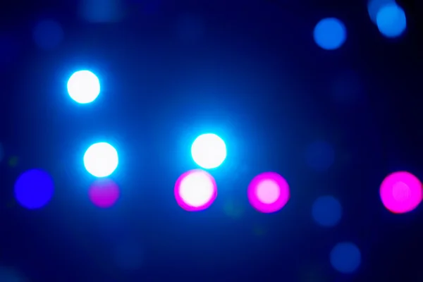 Defocused entertainment concert lighting on stage, bokeh. — Stock Photo, Image