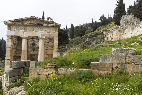 El Templo de Apolo en Delfos Grecia — Foto de Stock