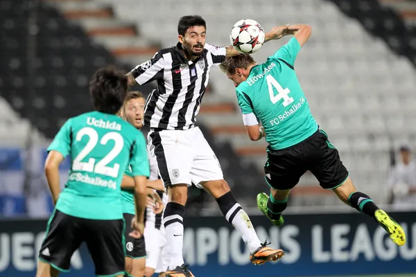 Europa League partita a tappe a gironi PAOK vs Shakhter Karagandy — Foto Stock