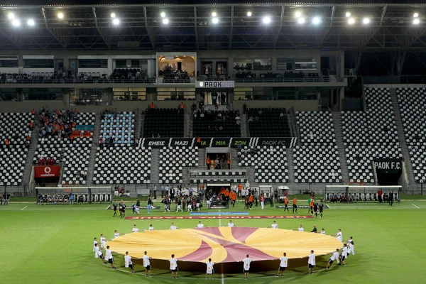 PAOK saloniki - fc shakhter karagandy, europa league — Zdjęcie stockowe