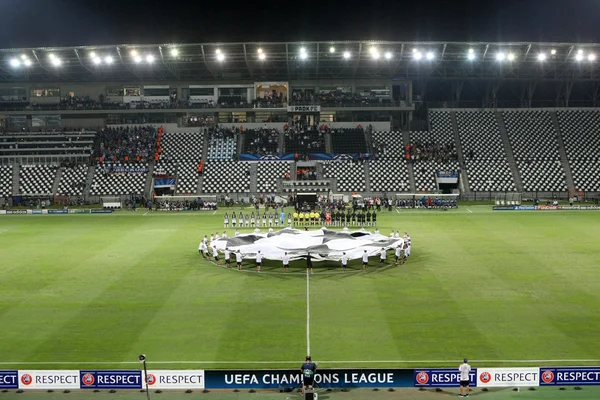 Liga de Campeones partido de play-off PAOK vs Schalke — Foto de Stock