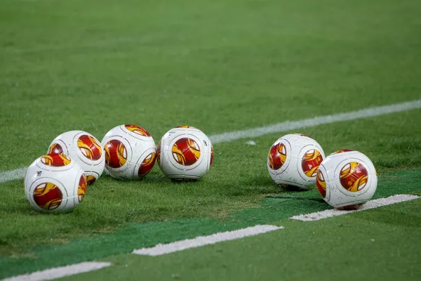 Europa League football balls — Stock Photo, Image