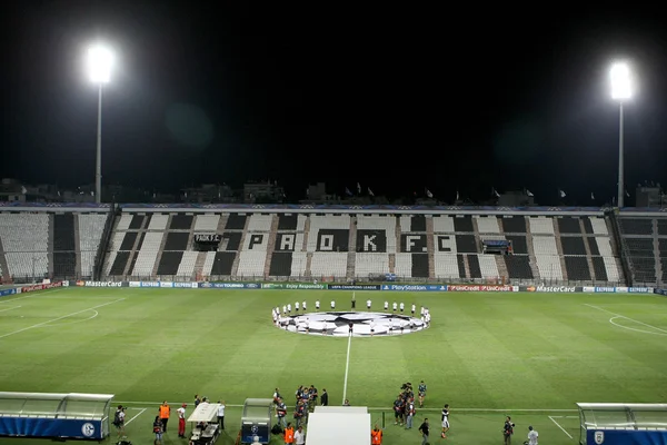 Champions League play-off match PAOK vs Schalke — Stok fotoğraf