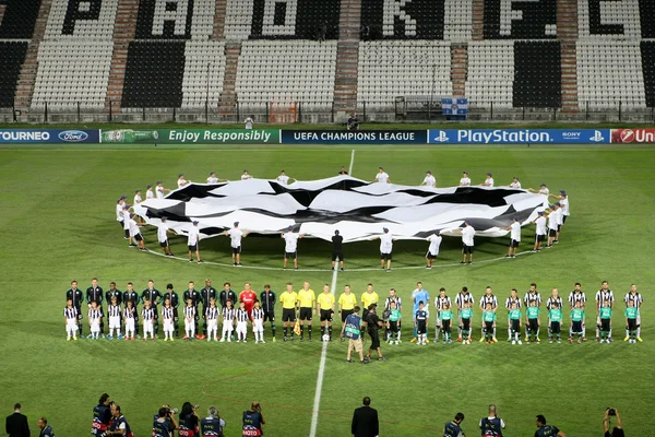 Champions League play-off match PAOK vs Schalke — Stock Fotó