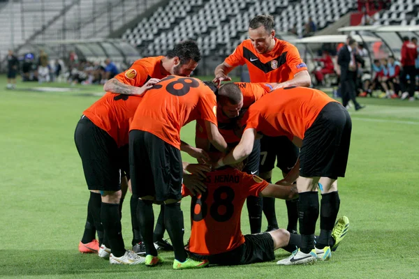 Paok サロニキ - fc ブルーフォックス カラガンダ、ヨーロッ パリーグ — ストック写真