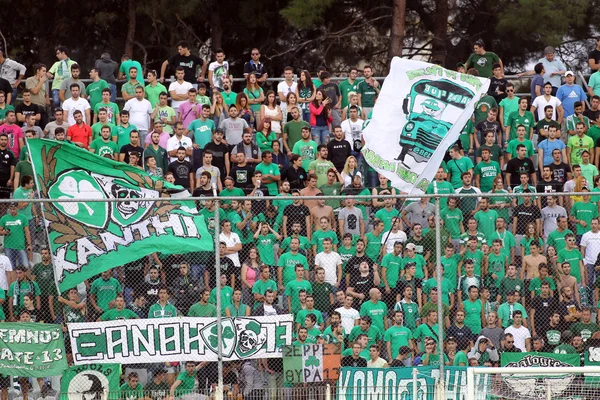 Panthrakikos ellen a labdarúgó-mérkőzés panathinaikos — Stock Fotó