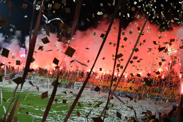 Jogo de futebol entre Aris e Boca Juniors — Fotografia de Stock