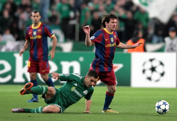 Liga Mistrzów Grupa fazie meczu panathinaikos vs barcelona — Zdjęcie stockowe