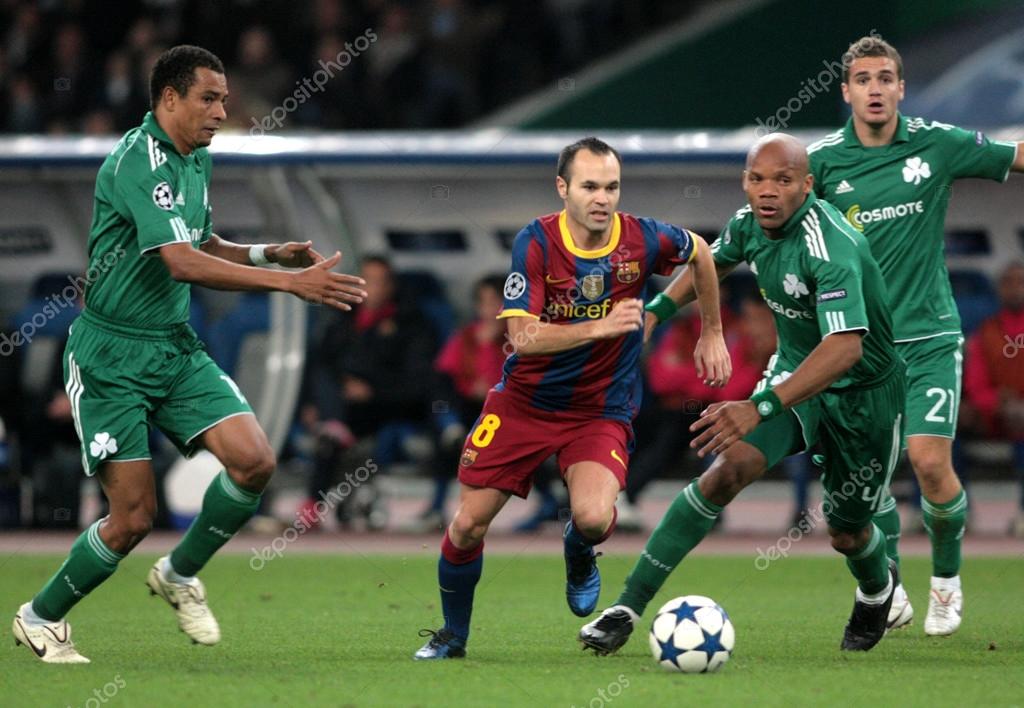 UEFA Champions League group stage match Panathinaikos vs Barcelona – Stock Editorial Photo © vverve #34157101