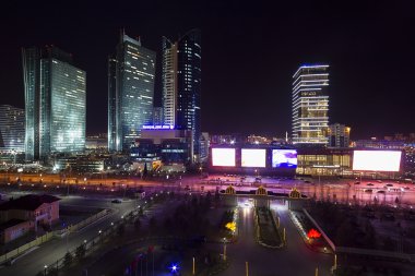 şehir merkezinde şehrin astana - Kazakistan'ın başkenti
