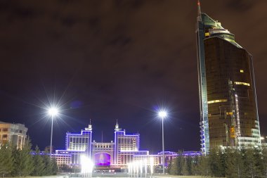 şehir merkezinde şehrin astana - Kazakistan'ın başkenti