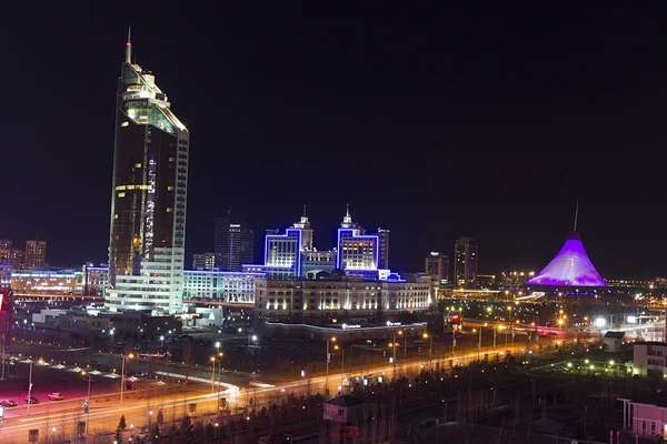 Centro da cidade de Astana - a capital do Cazaquistão — Fotografia de Stock