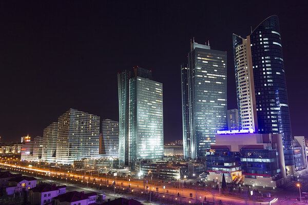 Центр города Астана - столица Казахстана
