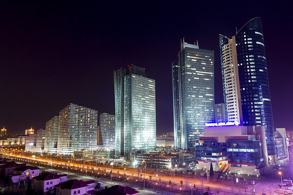 Центр города Астана - столица Казахстана
