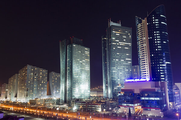 Центр города Астана - столица Казахстана
