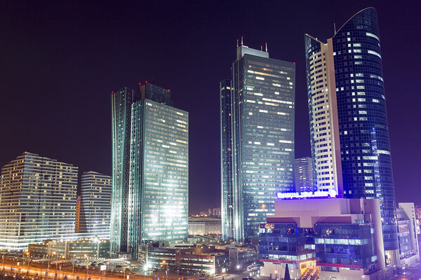 Центр города Астана - столица Казахстана
