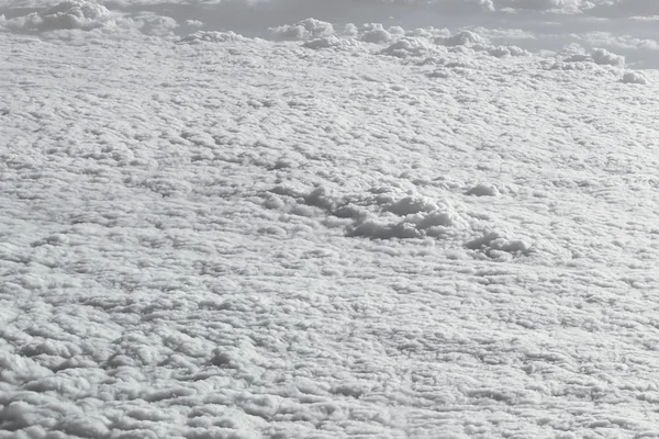 Formações de nuvens vistas do avião — Fotografia de Stock