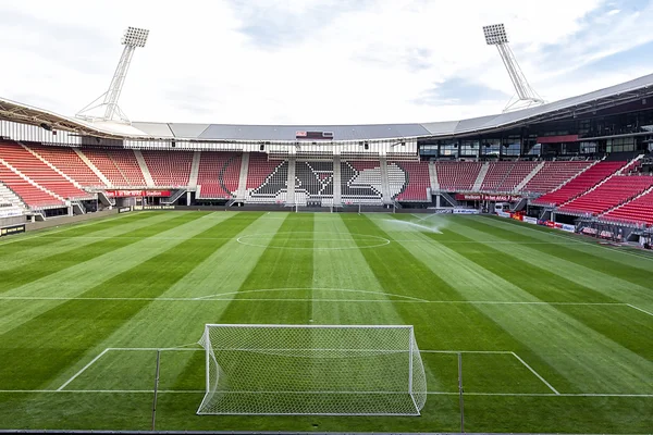 Afas Stadion to główna baza, z Az Alkmaar w piłce nożnej. — Zdjęcie stockowe