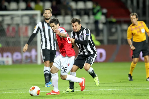 AZ Alkmaar Vs PAOK Saloniki — Stockfoto