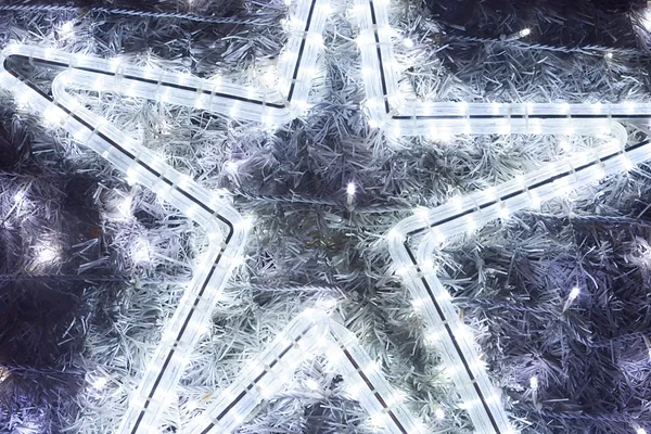 Světelný vánoční hvězda — Stock fotografie