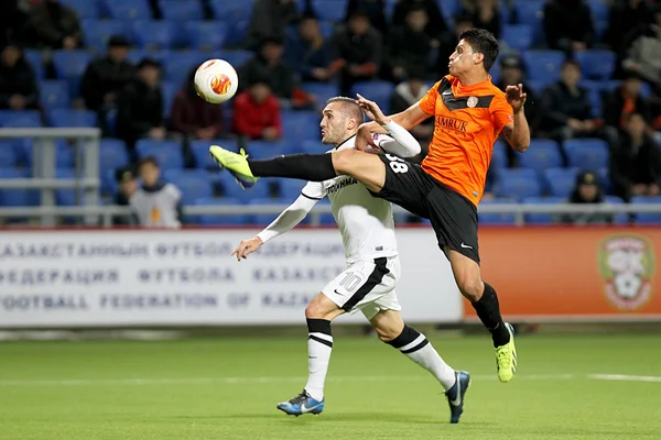 Shakhter vs Paok — Stock Photo, Image