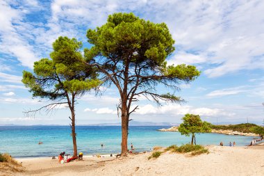 Vourvourou beach Halkidikya, Yunanistan