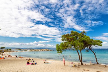 Vourvourou beach Halkidikya, Yunanistan