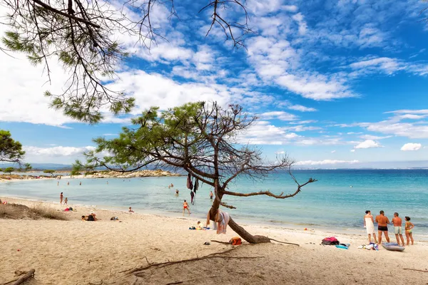Playa Vourvourou en Halkidiki, Grecia — Foto de Stock