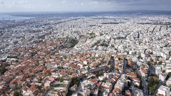 A légi felvétel a thessaloniki — Stock Fotó