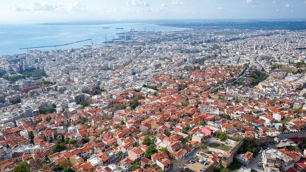 Luchtfoto van thessaloniki — Stockfoto