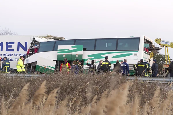 Otobüs kazası — Stok fotoğraf