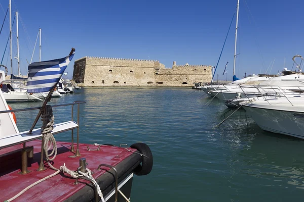 Venetiaanse fort in heraklion, Kreta koules — Stockfoto