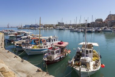 balıkçı tekneleri, heraklion, Girit, Yunanistan