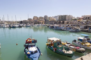 balıkçı tekneleri, heraklion, Girit, Yunanistan