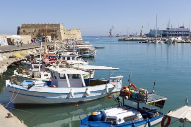 balıkçı tekneleri, heraklion, Girit, Yunanistan