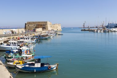 balıkçı tekneleri, heraklion, Girit, Yunanistan