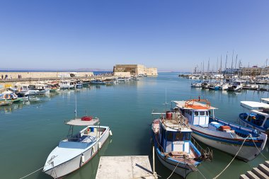 balıkçı tekneleri, heraklion, Girit, Yunanistan
