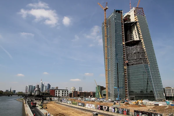 Die neue Zentrale der Europäischen Zentralbank — Stockfoto