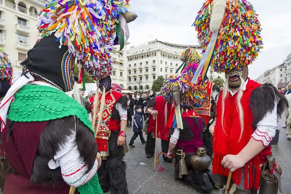 Bell nositeli parade v Soluni — Stock fotografie